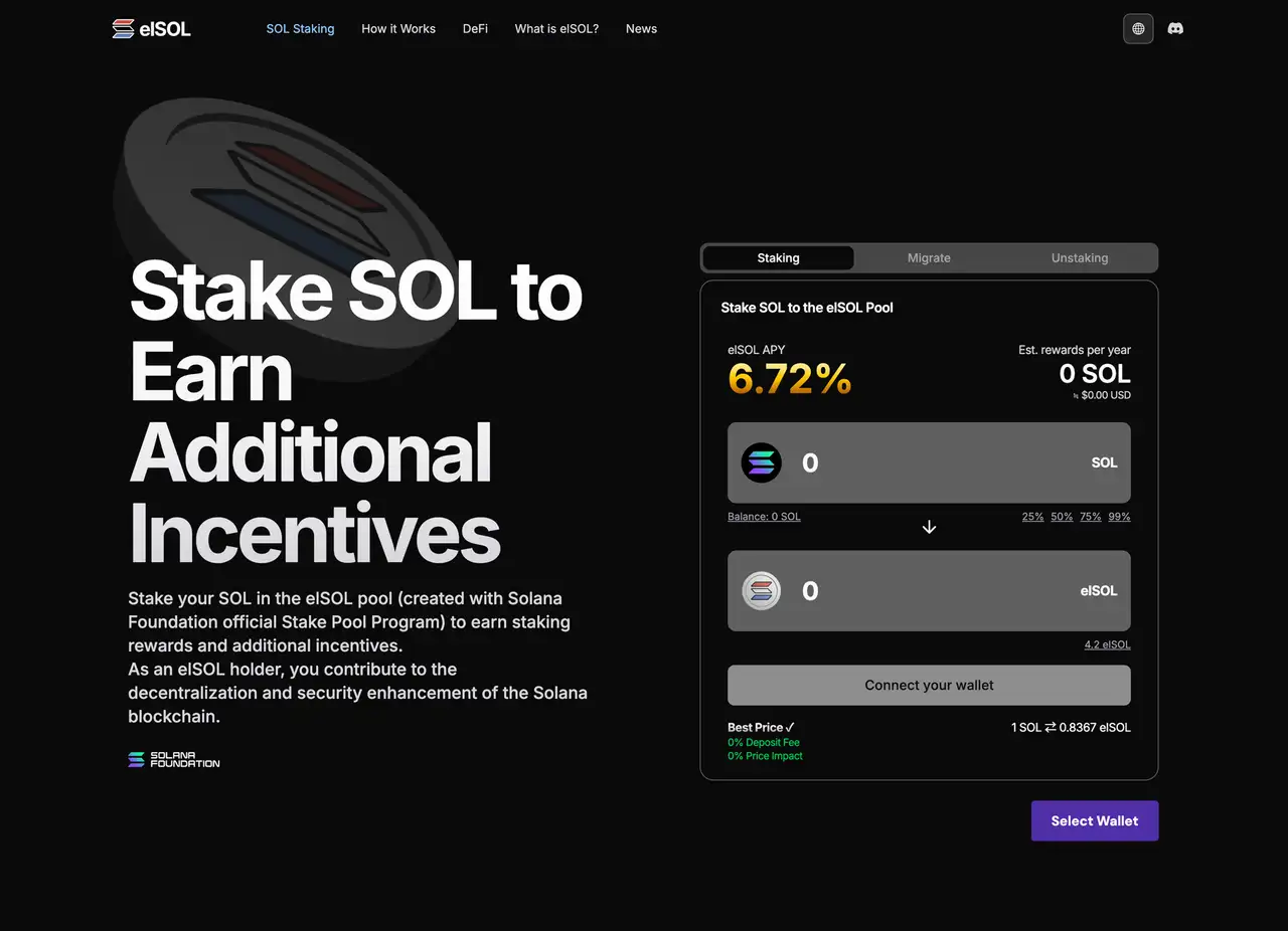 elSOL Staking