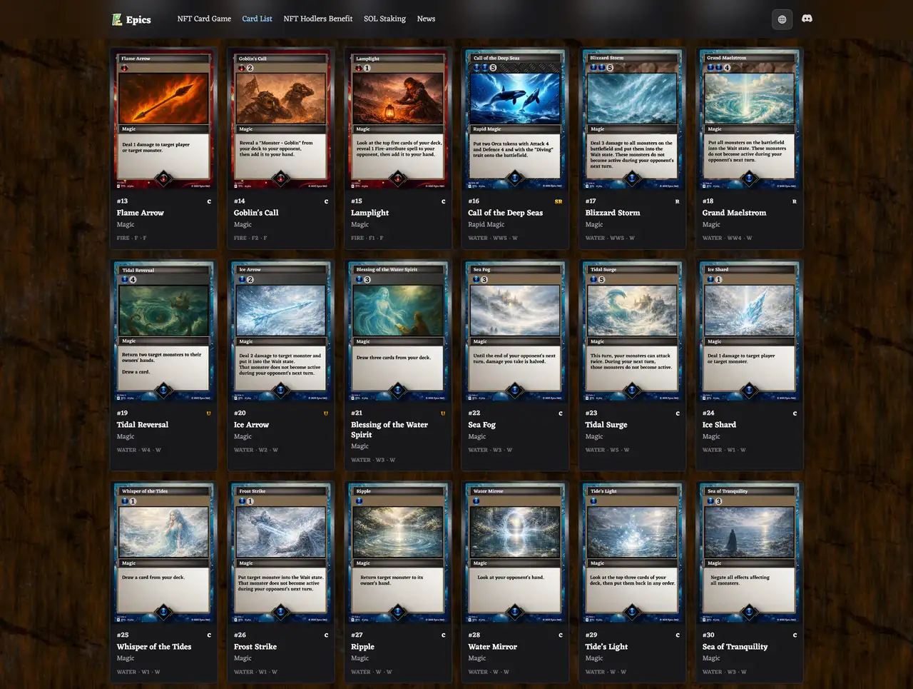 Buidlers Guild Water Magic Cards