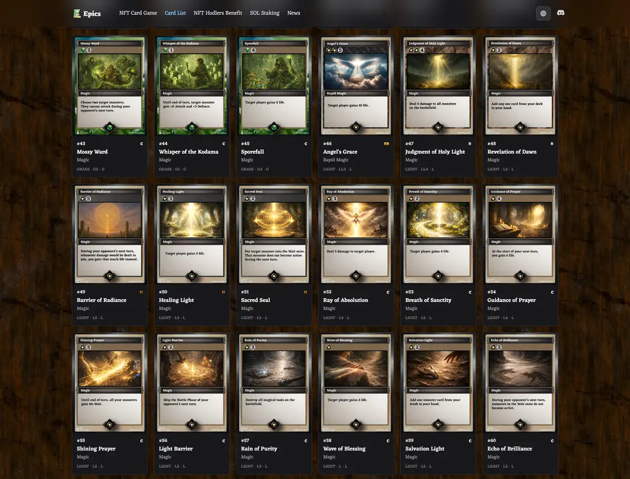 Buidlers Guild Light Magic Cards