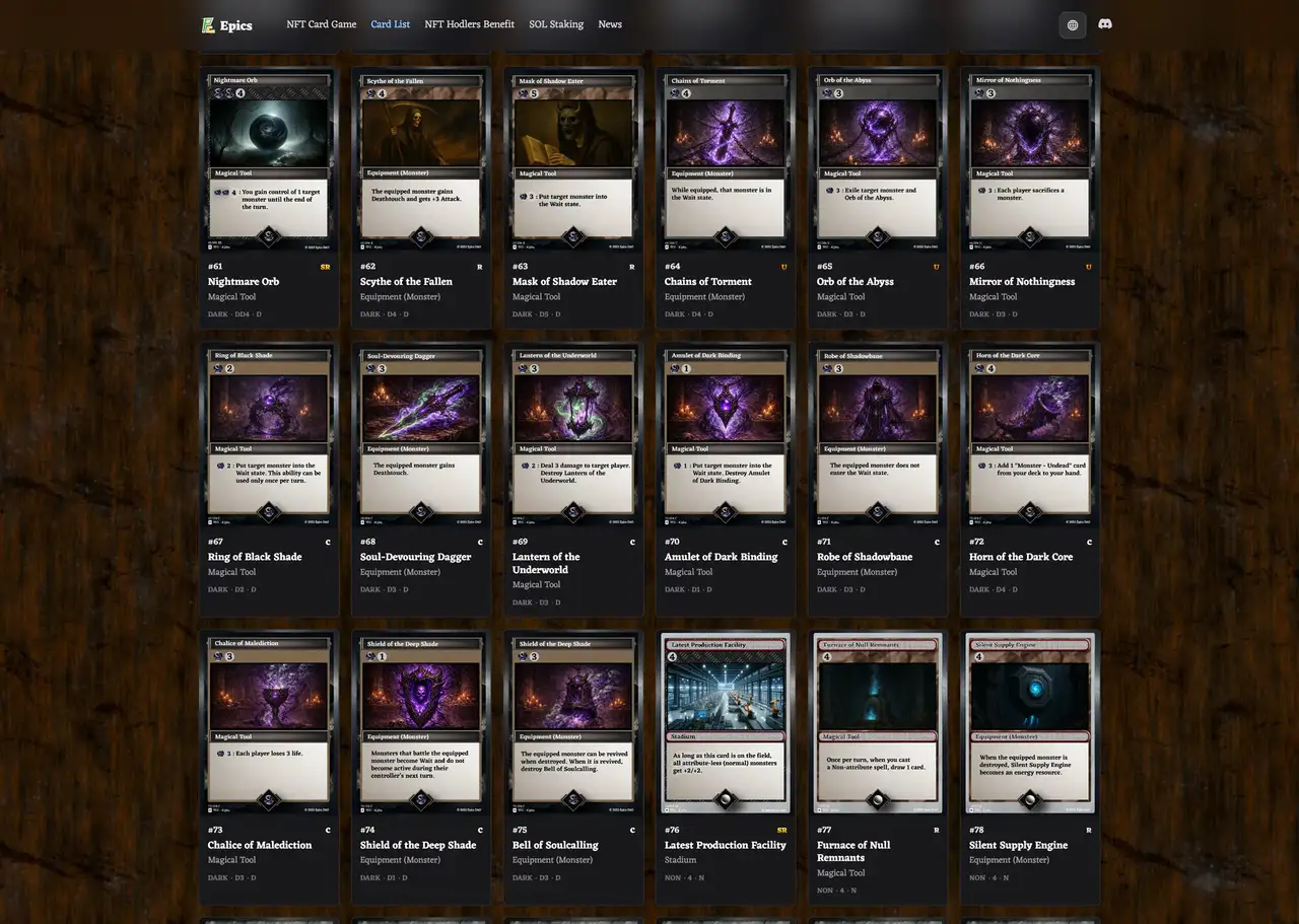 Buidlers Guild Dark Tools Cards